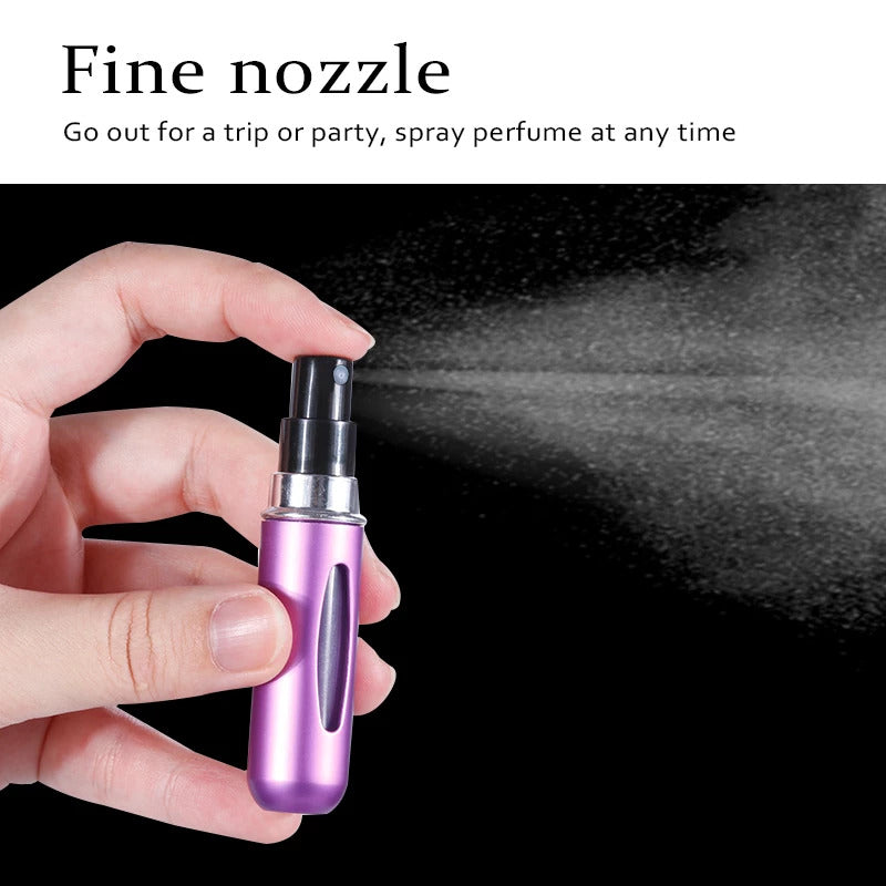 Portable Refillable Mini Perfume Atomizer | Travel-Size Spray Bottle | Random Color | 5ml