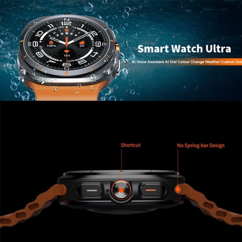 TF7 Ultra Smart Watch | Metal Body, AMOLED Display, Bluetooth Calling, Fitness & Health Tracker